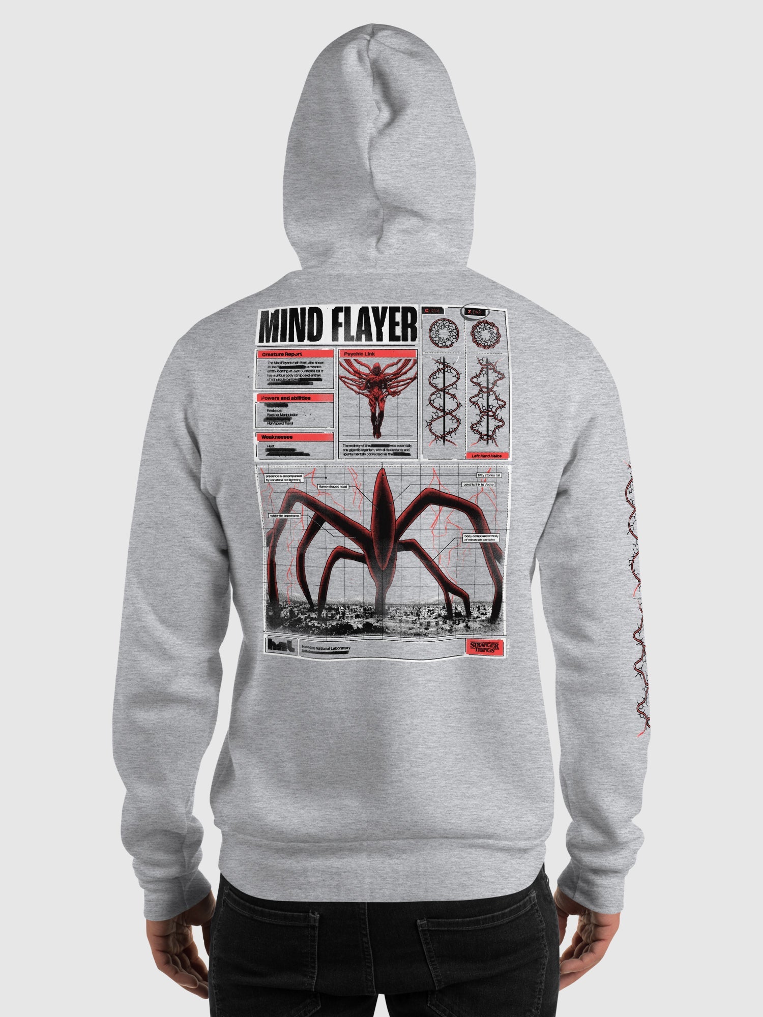 Stranger Things Hoodie Mission Upside Down