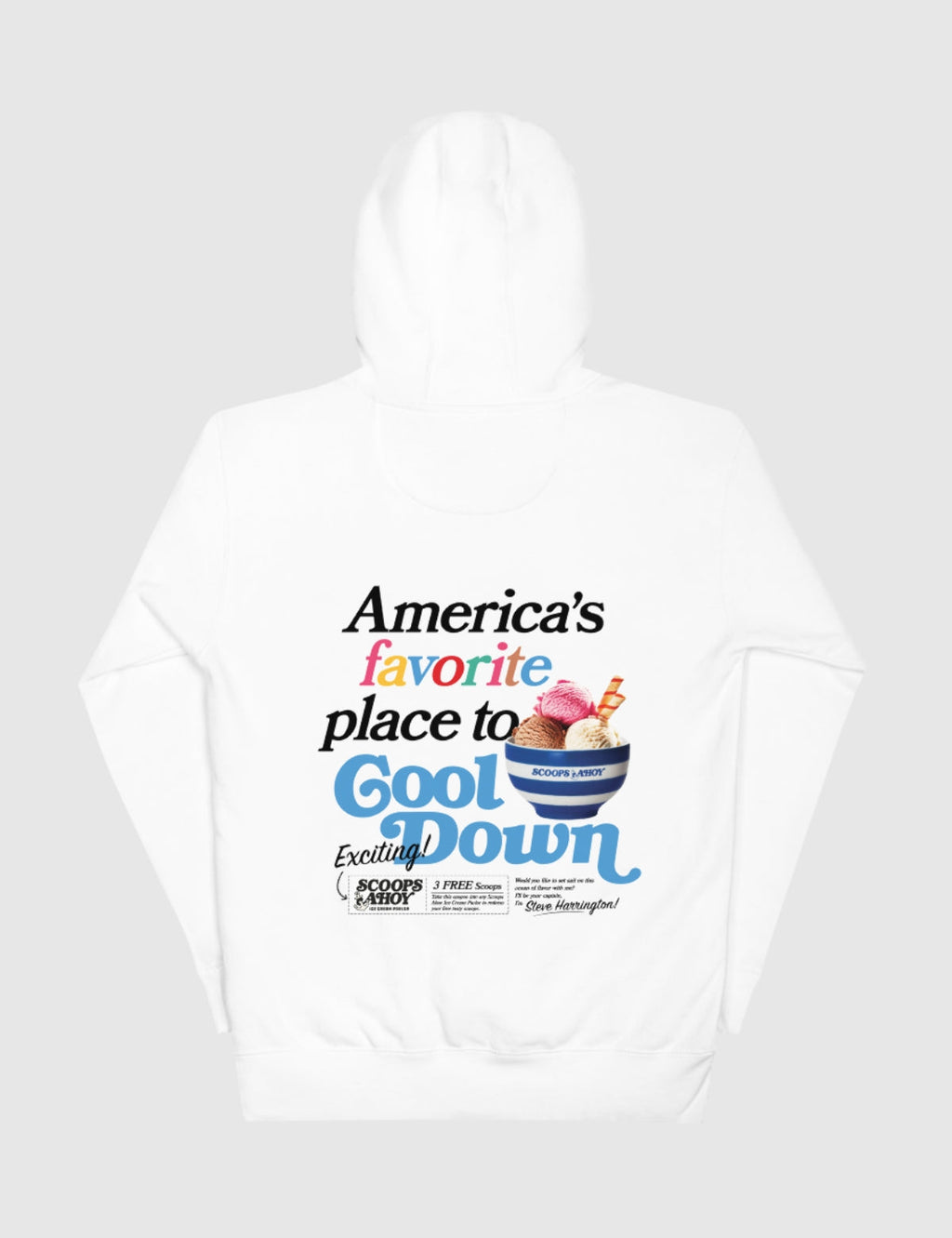 Scoops Ahoy Unisex Hoodie [White]