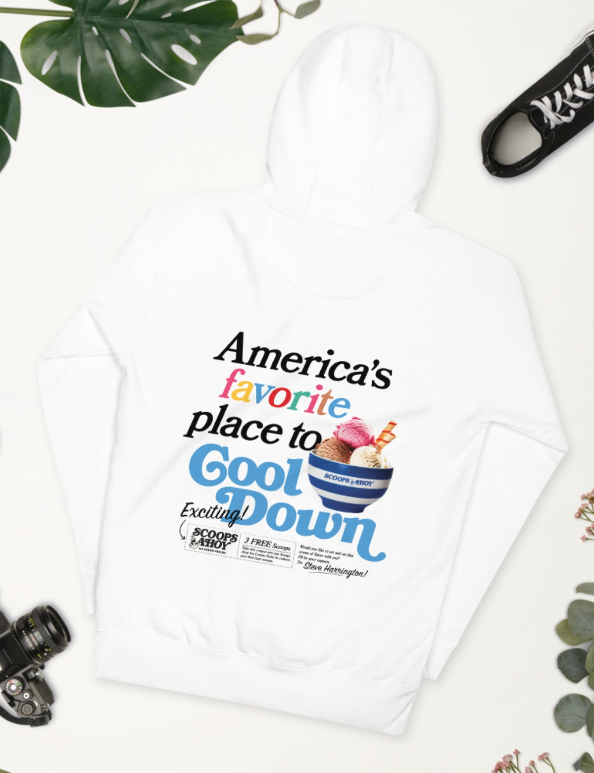 Scoops Ahoy Unisex Hoodie [White]