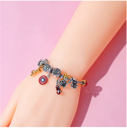 Avengers Charm Bracelet (Full Icons) – 40% OFF 🎁 Free Gift + Free Shipping